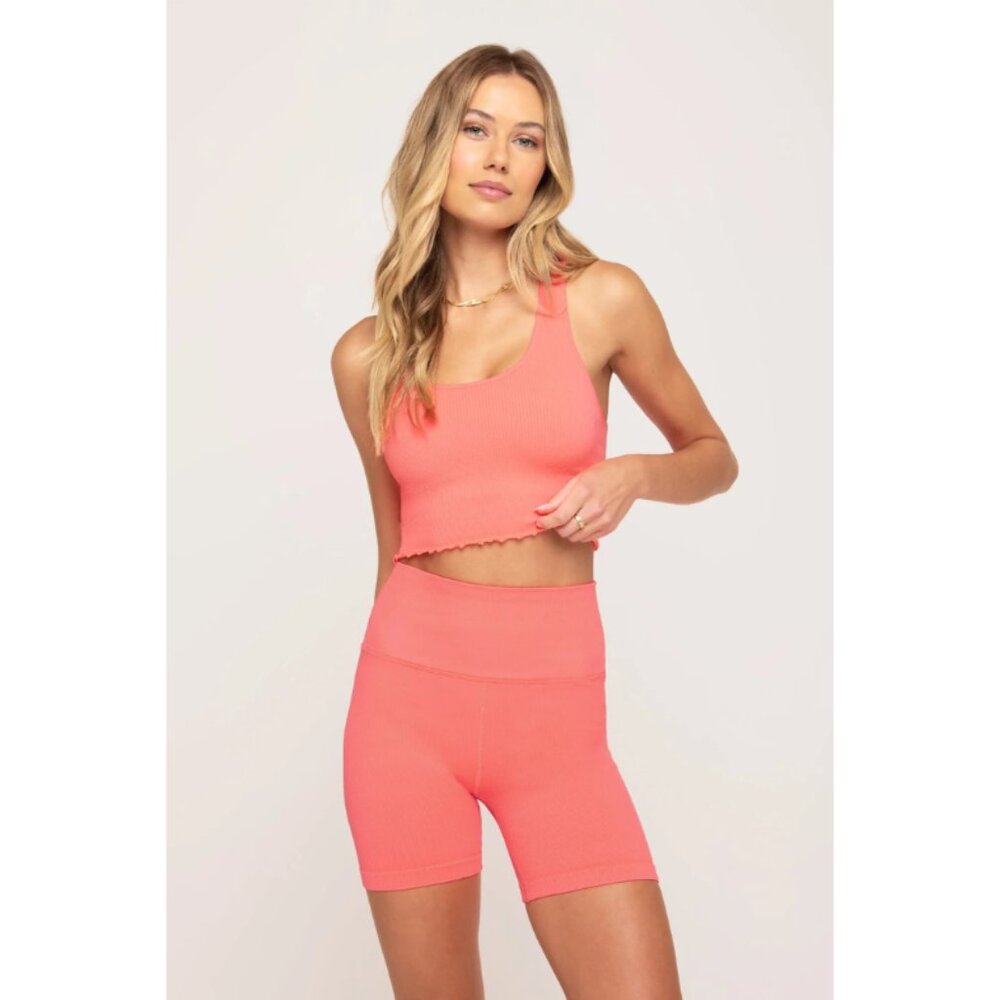 Spiritual Gangster NWT Women's Sculpting, Lifting Melon AMOR Crop Top, Size M/L